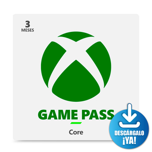 Xbox Game Pass Core Suscripción 3 mes Xbox Descargable Xbox Game Pass Core Suscripción 3 mes Xbox Descargable