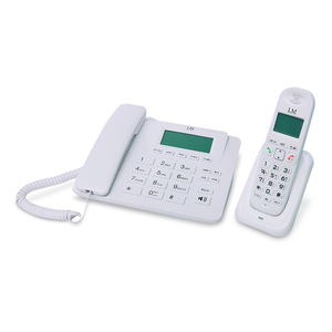 Teléfono Alámbrico con Extensión Inalámbrica 1572 LM Blanco