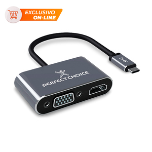 Cable USB Tipo C a HDMI y VGA PC-101284 Perfect Choice Cable USB Tipo C a HDMI y VGA PC-101284 Perfect Choice