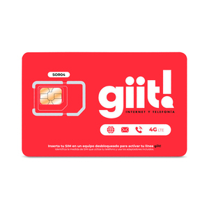SIM para Celular giit! 4G LTE SIM para Celular giit! 4G LTE