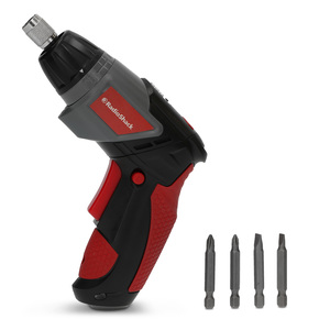 Destornillador Inalámbrico RadioShack 4.0V con 4 Puntas Negro Destornillador Inalámbrico RadioShack 4.0V con 4 Puntas Negro