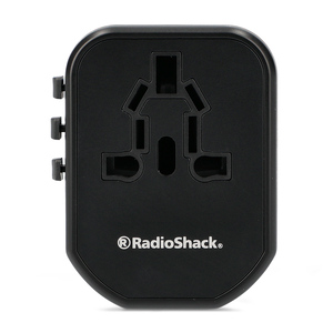 Adaptador Universal de Viaje Radio Shack Negro Adaptador Universal de Viaje Radio Shack Negro