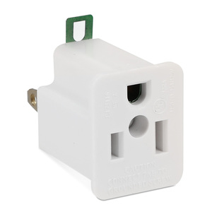 Adaptador de Corriente Polarizado con Conexión a Tierra RadioShack Blanco Adaptador de Corriente Polarizado con Conexión a Tierra RadioShack Blanco