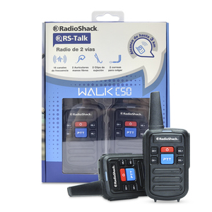 Walkie Talkie Radioshack 2 piezas Negro  Walkie Talkie Radioshack 2 piezas Negro