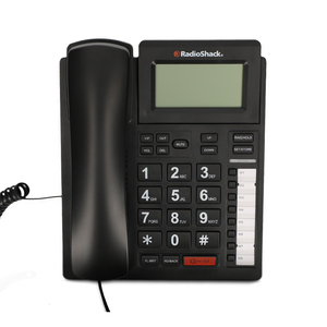 Teléfono Alámbrico con Pantalla RadioShack Negro Teléfono Alámbrico con Pantalla RadioShack Negro