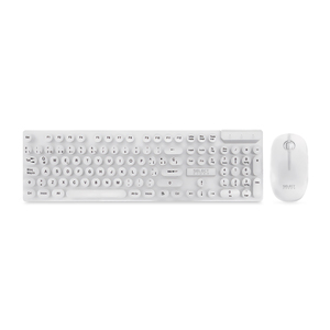 Teclado y Mouse Inalámbrico Retrokey Select Power Blanco  Teclado y Mouse Inalámbrico Retrokey Select Power Blanco