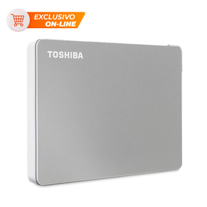 Disco Duro Externo Toshiba Canvio Flex Capacidad 2 TB Plateado Disco Duro Externo Toshiba Canvio Flex Capacidad 2 TB Plateado