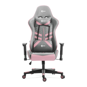 Silla Gamer RadioShack Gris con Rosa Silla Gamer RadioShack Gris con Rosa