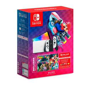 Nintendo Switch 7 pulgadas 64 GB Blanco más Mario Kart 8 Deluxe y Suscripción Online Nintendo Switch 7 pulgadas 64 GB Blanco más Mario Kart 8 Deluxe y Suscripción Online