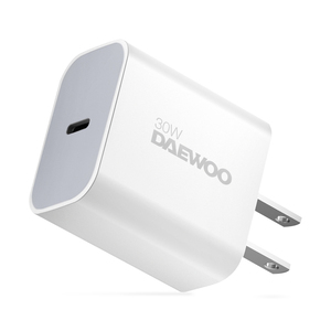 Cargador de Pared Daewoo Tipo C 30w Blanco  Cargador de Pared Daewoo Tipo C 30w Blanco