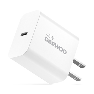 Cargador de Pared Daewoo Tipo C 45w Blanco  Cargador de Pared Daewoo Tipo C 45w Blanco
