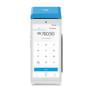 Lector de Tarjetas Inalámbrico Point Smart Mercado Pago Blanco con Azul Lector de Tarjetas Inalámbrico Point Smart Mercado Pago Blanco con Azul