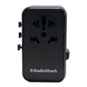 Adaptador Electrónico de Viaje RadioShack 20W Negro Adaptador Electrónico de Viaje RadioShack 20W Negro