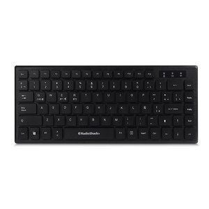 Teclado Inalámbrico Compacto RadioShack Negro Teclado Inalámbrico Compacto RadioShack Negro