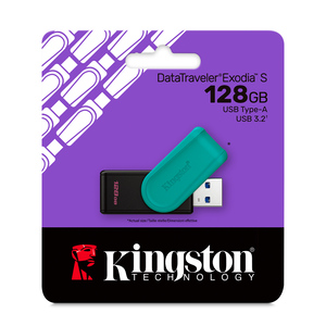 Memoria USB Kingston DataTraveler Exodia S 128 GB Negro Memoria USB Kingston DataTraveler Exodia S 128 GB Negro