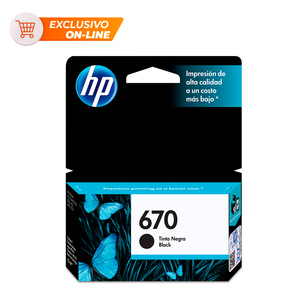 Cartucho de Tinta HP 670 Negro Cartucho de Tinta HP 670 Negro