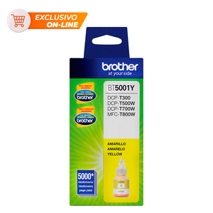 Botella de Tinta BT5001Y Brother Amarillo 5000 páginas Botella de Tinta BT5001Y Brother Amarillo 5000 páginas