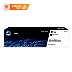 Tóner 105A W1105A HP Negro 1000 páginas Tóner 105A W1105A HP Negro 1000 páginas