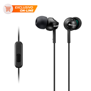Audífonos Alámbricos In Ear Sony MDR EX110AP Negro Audífonos Alámbricos In Ear Sony MDR EX110AP Negro