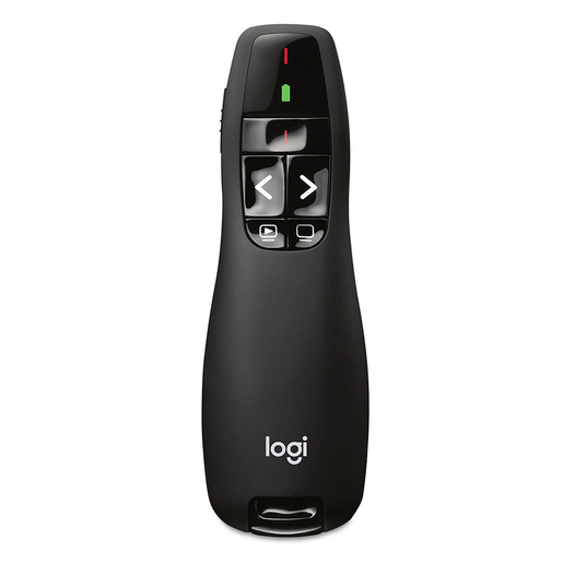 Presentador Láser Inalámbrico Logitech R400 / USB / Negro