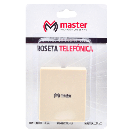 Roseta Telefónica para Muro Master / Blanco