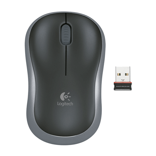 Mouse Inalámbrico Logitech M185 / Negro / USB