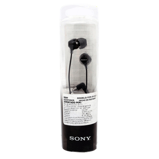 Audífonos Sony MDREX15LP/BCUC / In ear / Negro