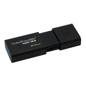 Memoria USB Kingston DataTraveler 100 G3 / 64 gb / Negro 