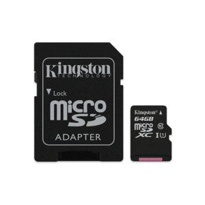 Tarjeta Micro SD con Adaptador SD XC10 Kingston