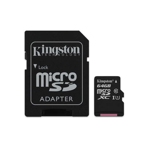 Tarjeta Micro SD Kingston Clase 10 / 64 gb
