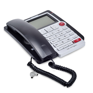 Teléfono Alámbrico con Altavoz Select Sound 8028B / Negro con plata