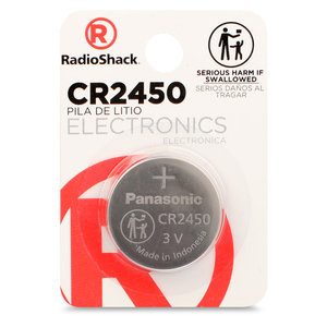 Pila Botón de Litio CR2450 RadioShack