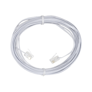Cable Telefónico General Electric Ultrafino 76589 / Blanco / 7.62 m