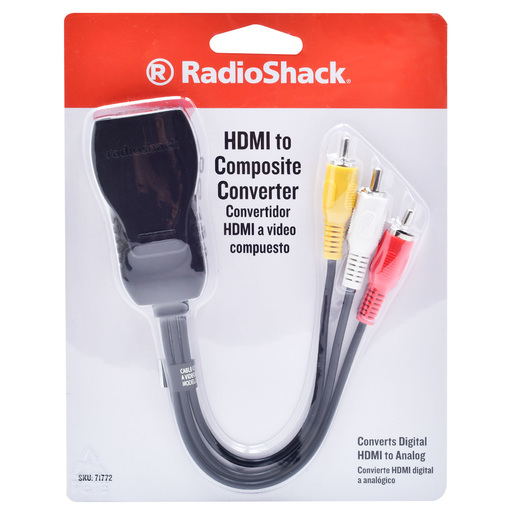 Adaptador HDMI Hembra a Video Compuesto RadioShack / Negro