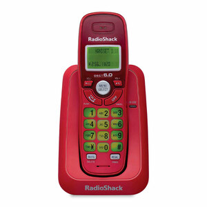 Teléfono Inalámbrico con Identificador RadioShack RS6114 / Rojo