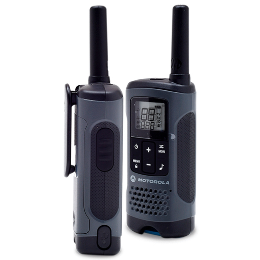 Radio de dos Vías Motorola TalkAbout T200MC / 22 canales / 20 millas / Gris oscuro / 2 piezas