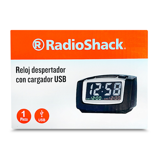 Reloj Despertador RadioShack UC1622 / Negro