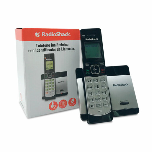 Teléfono Inalámbrico con Altavoz RadioShack CS 5119 / Plata con negro