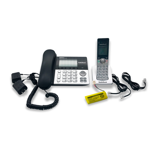 Teléfono Inalámbrico y Alámbrico con Identificador RadioShack CS6949 / Plata