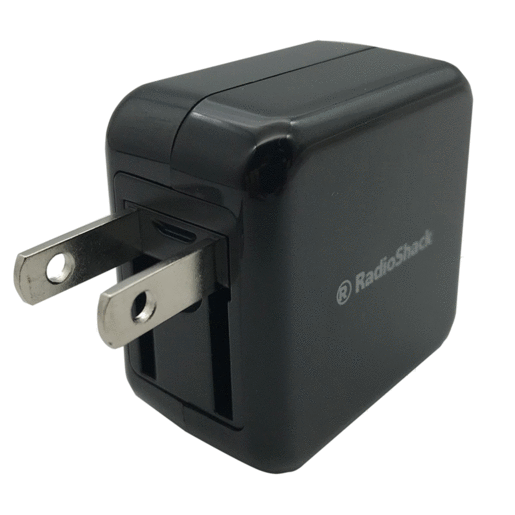 Cargador de Pared Multidispositivo RadioShack 23000010 / Negro / 2 USB