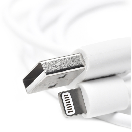 Cable USB a Lightning RadioShack / Blanco / 2.7 m