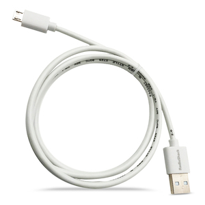 Cable USB a Micro USB RadioShack / 91 cm / Plástico / Blanco