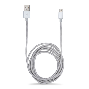 Cable USB a Micro USB RadioShack / 1.8 m / Trenzado / Plata Cable USB a Micro USB RadioShack / 1.8 m / Trenzado / Plata