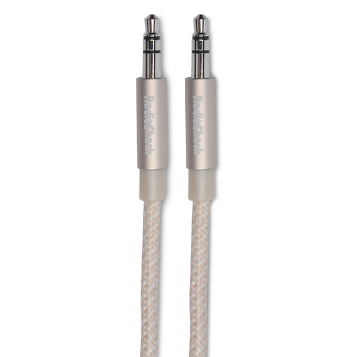 Cable Auxiliar 3.5 mm RadioShack / 1.8 m / Trenzado / Oro