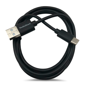 Cable USB a Tipo C RadioShack / 1.20 m / Plástico / Negro Cable USB a Tipo C RadioShack / 1.20 m / Plástico / Negro