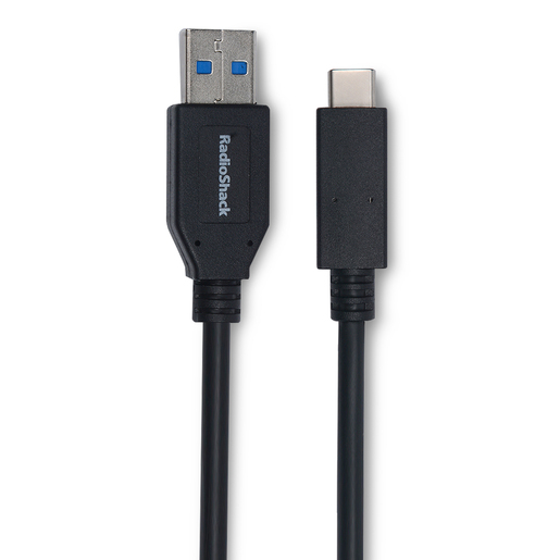 Cable USB a Tipo C RadioShack / 1 m / Plástico / Negro