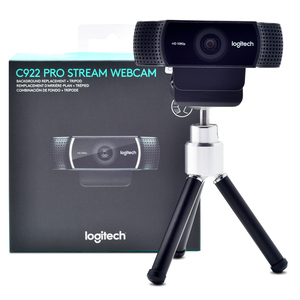 Cámara Web Logitech HD Pro Stream C922 / Full HD / Negro