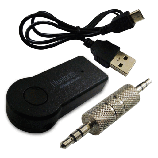 Receptor de Audio Bluetooth para Auto RadioShack RS234041 / Aux 3.5 mm / Negro