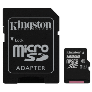Tarjeta Micro SD Kingston Clase 10 128 gb