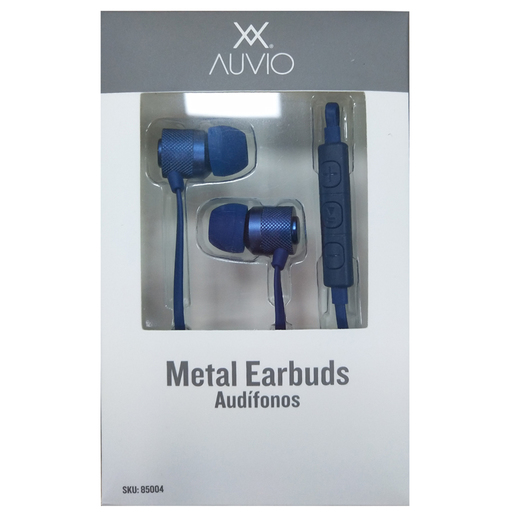 Audífonos Auvio Sailor Blue Metal /  In ear / Azul